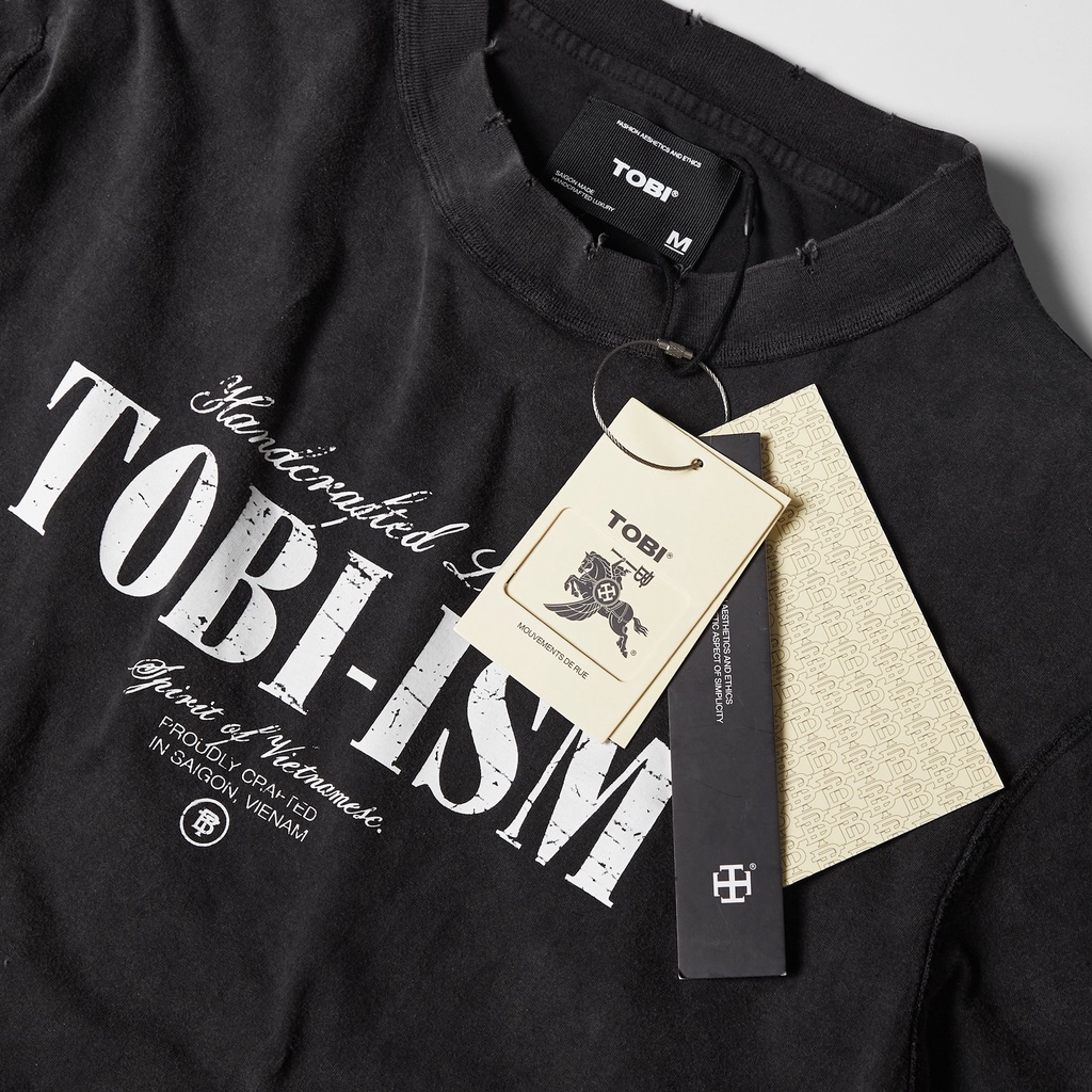 Áo thun tay lỡ TOBI-ism vải Cotton | BigBuy360 - bigbuy360.vn