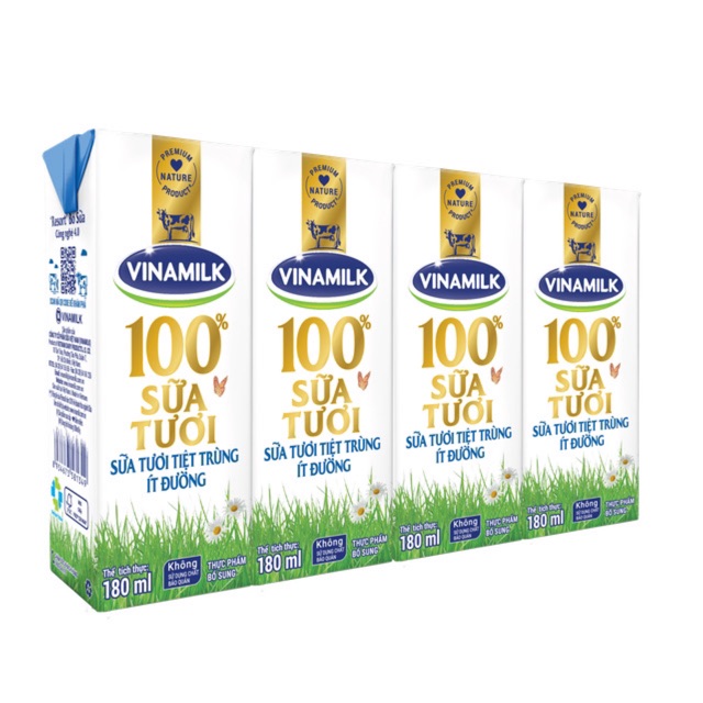 [ ĐỦ MÙI ] Combo 2 Lóc Sữa Tươi Tiệt Trùng Vinamilk - 180ml X 8 hộp