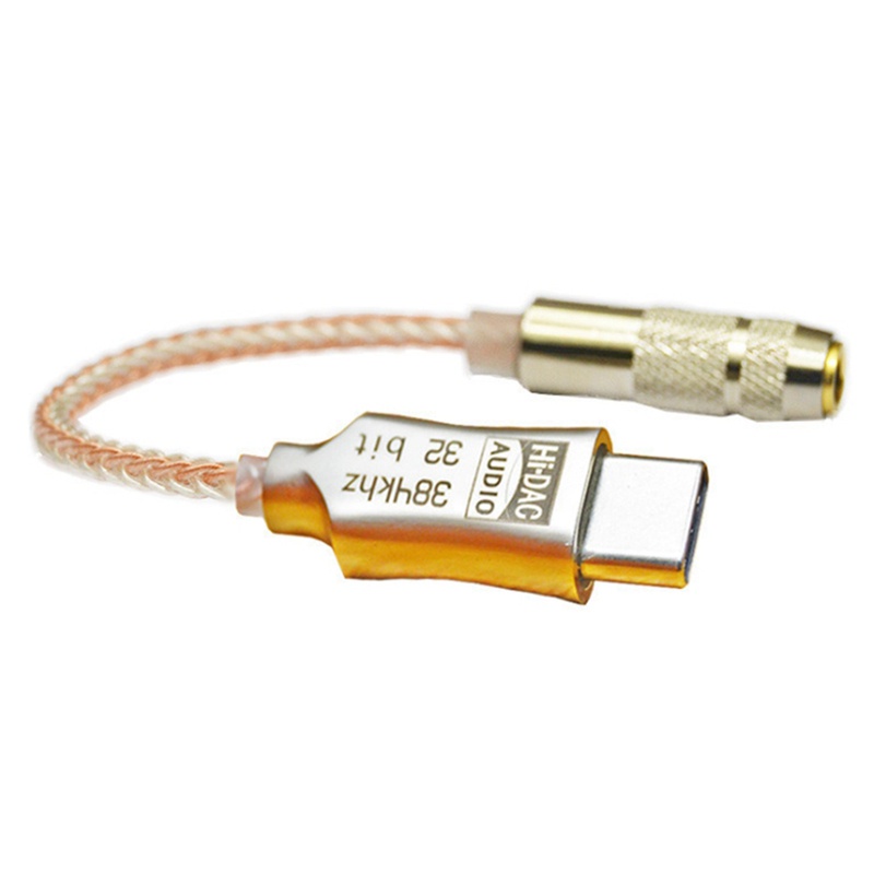 New Type C to 3.5mm Audio Cable Adapter DAC Decoder Converter Cable thumbnail