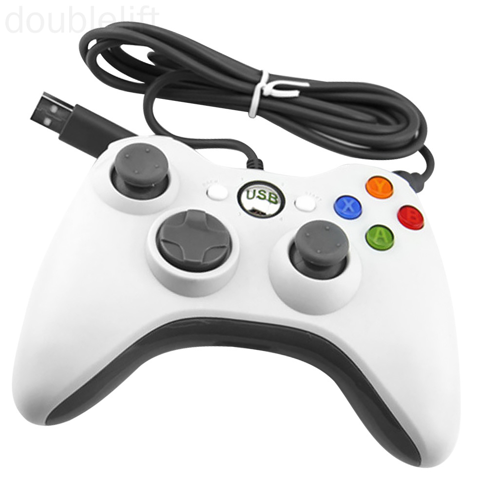 Game Controller PC Gaming Wired Gamepad USB Interface Dual Vibration Joystick for Windows Laptop doublelift store