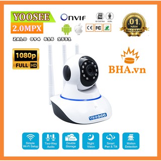 Camera IP Yoosee 360 Full HD 1080P 3 râu - 2.0MP