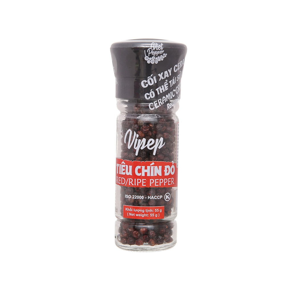 Tiêu chín đỏ Vipep hũ 55g