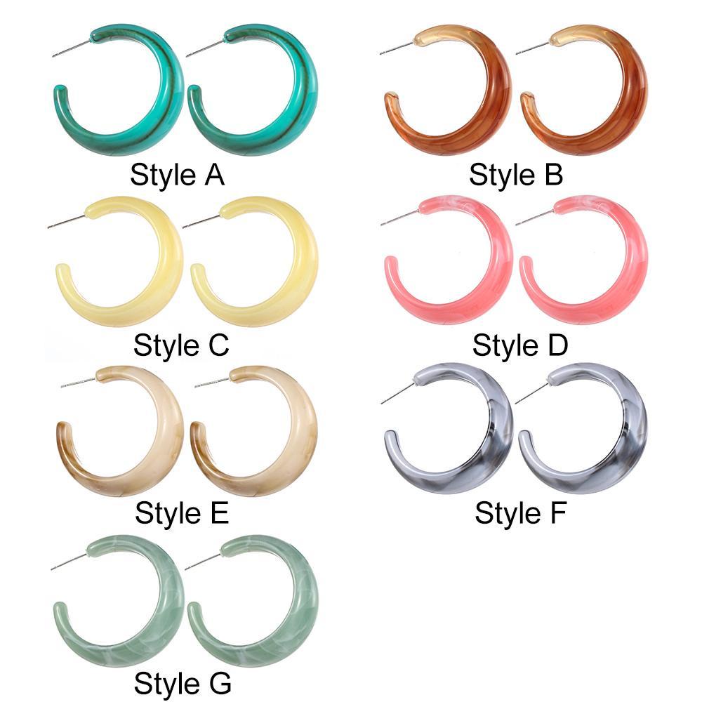 Khuyên Tai Acrylic Nhiều Màu Phong Cách Mới 2021 Cho Nữ