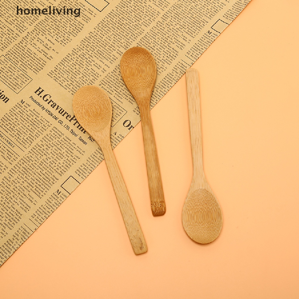 Muỗng Tre Tròn Múc Canh / Cà Phê / Muối Tiện Dụng Cho Nhà Bếp