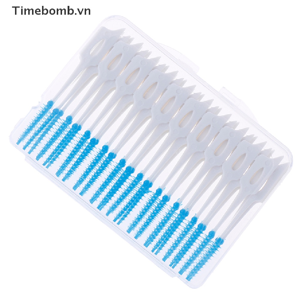 Hộp 40 Tăm Xỉa Răng Chăm Sóc Răng Miệng 0.7mm
