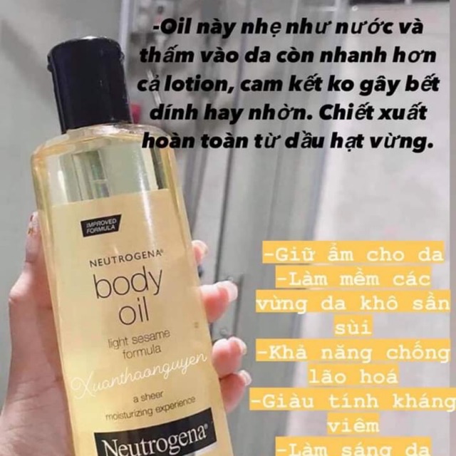 Dưỡng thể NEUTROGENA BODY OIL