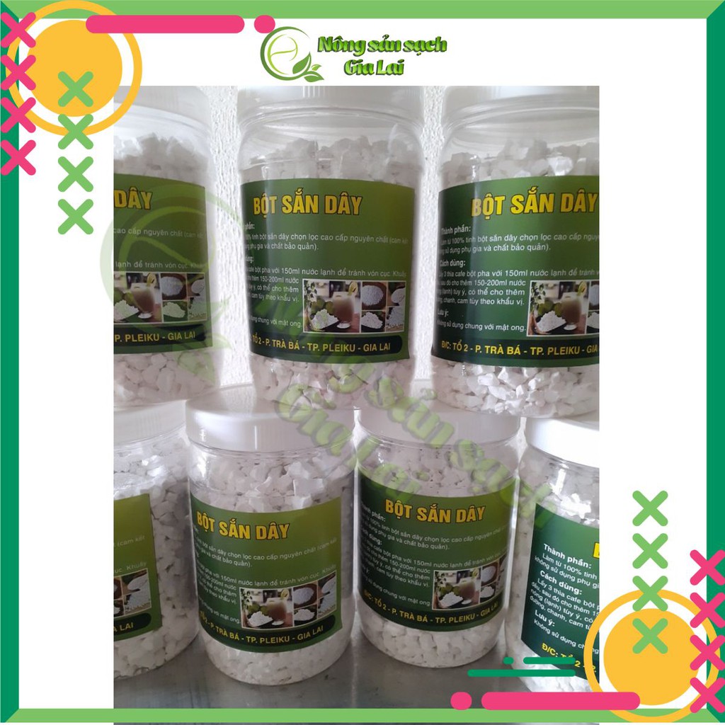 1kg Bột sắn dây thơm, ngon  chuẩn  sấy bằng điện bột rất mịn và thơm, trắng sạch