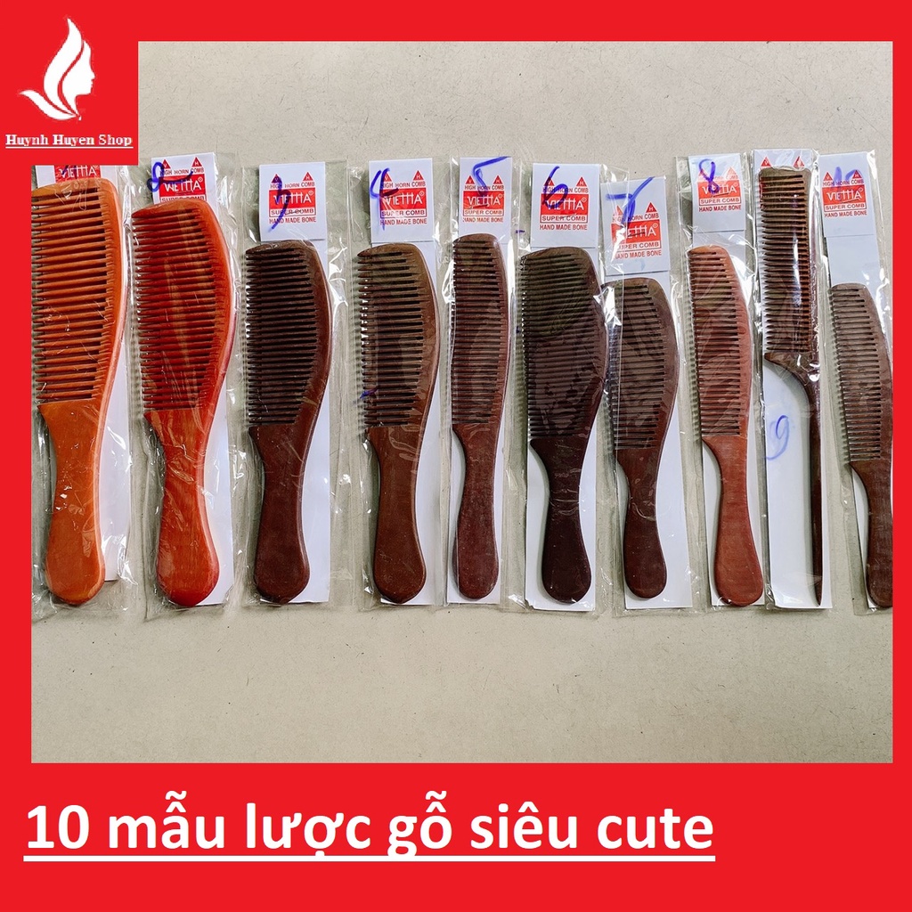 10 mẫu lược gỗ, lược chải tóc siêu cute made in Viet Nam