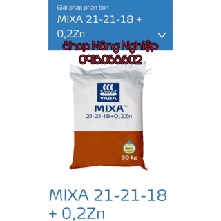 Phân bón cao cấp Yara Mixa 21-21-18+0,2Zn cho mọi giai đoạn cây trồng 1kg