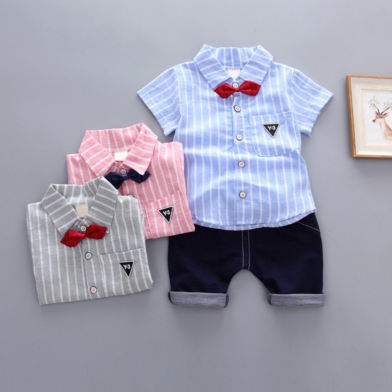 Set Áo Thun Polo &amp;Amp; Quần Short Cho Bé Trai