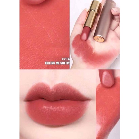 Son kem/ thỏi lì Lancome drama ink 274 French Tea hồng cam đất mini chính hãng