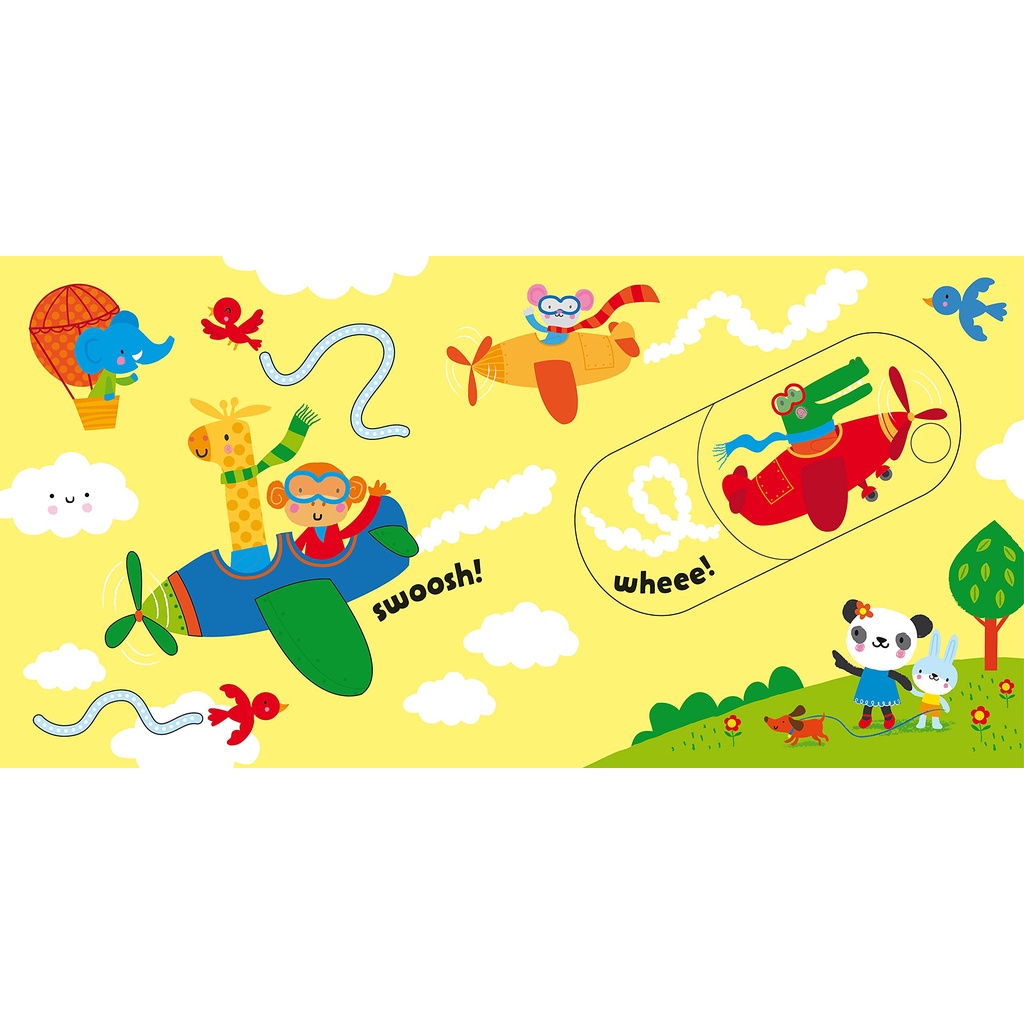 Sách Usborne tương tác trượt - BVF Slide and see Things that go