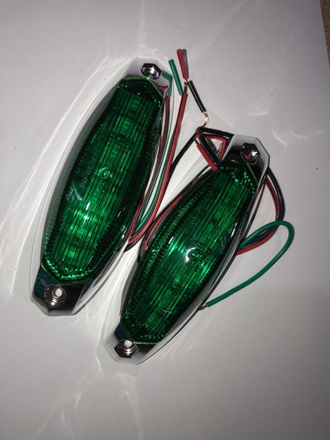 Sản phẩm gia đình làm: Chớp sườn 24v xanh lá