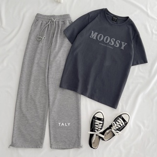 Áo thun taly in nổi moossy a12034
