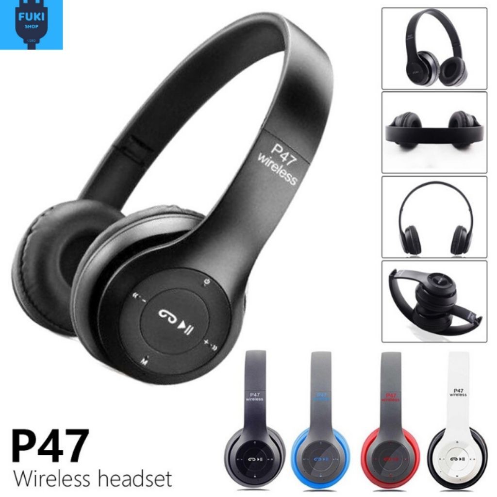 Tai Nghe Không Dây TUTUSTORE Tai nghe bluetooth chụp tai P47 có khe cắm thẻ nhớ - Âm Thanh Đỉnh Cao