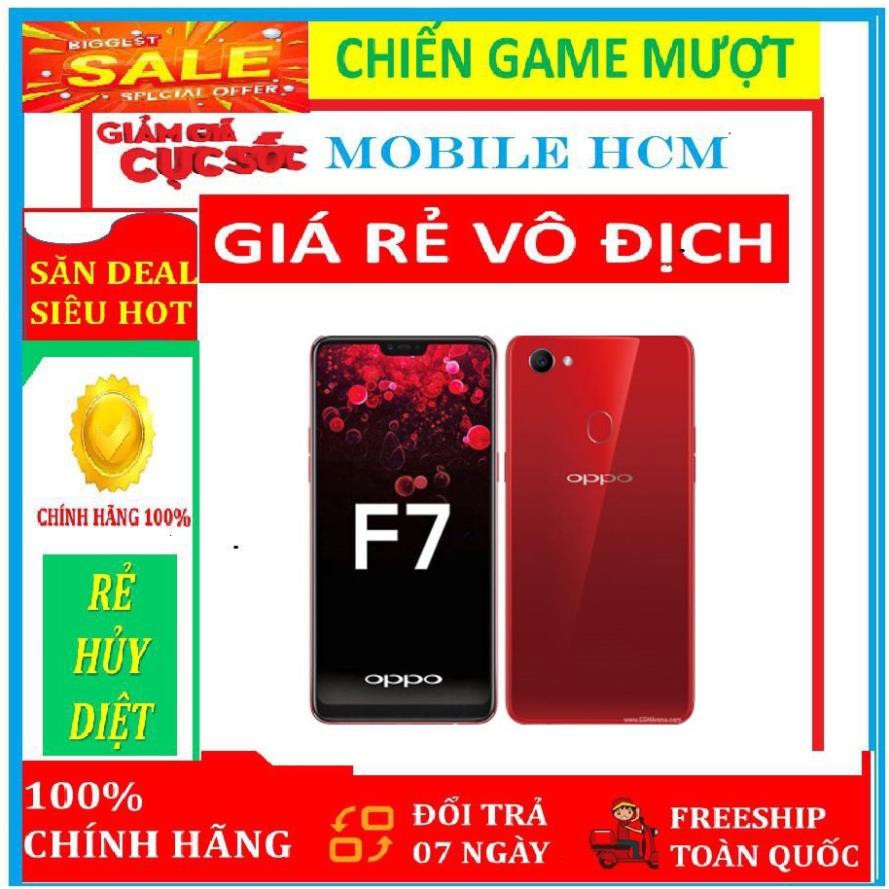 điện thoại OPPO F7 CHÍNH HÃNG 2sim ram 4G/64G mới, Chơi PUBG-FREE FIRE mượt