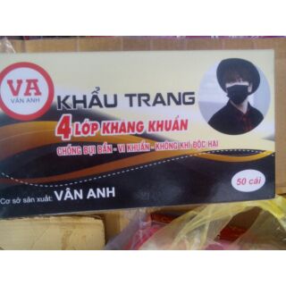 Khẩu trang y tế 4lớp màu đen