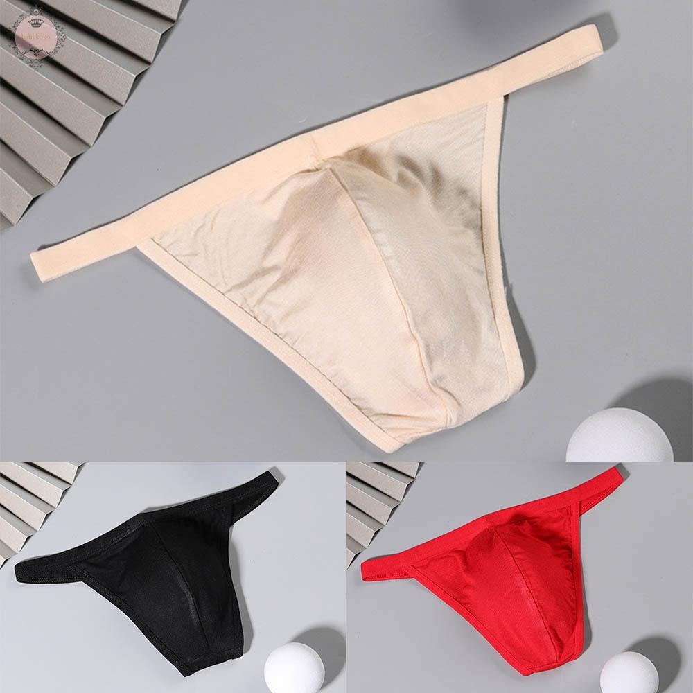 Men Sexy Pouch G-string Briefs Thong Bikini Underwear Sexy T Back Lingerie