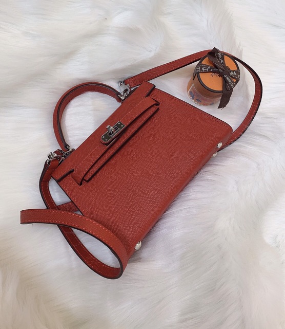 Túi Hm kelly màu đỏ đô