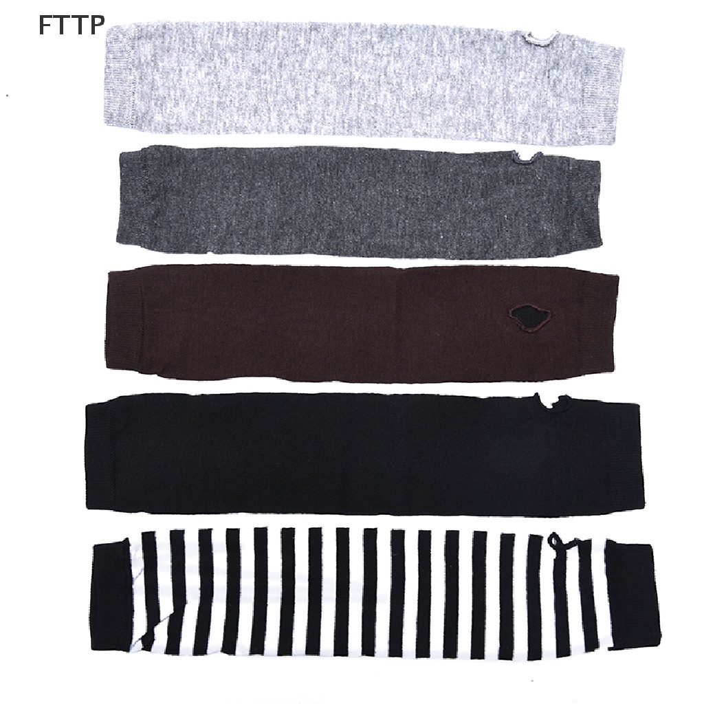 [FTTP] Găng Tay Dài Hở Ngón Giữ Ấm Co Giãn Thời Trang Bán Chạy Cho Nữ