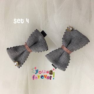 Kẹp tóc bé gái phong cách Hàn Quốc set 2 cái