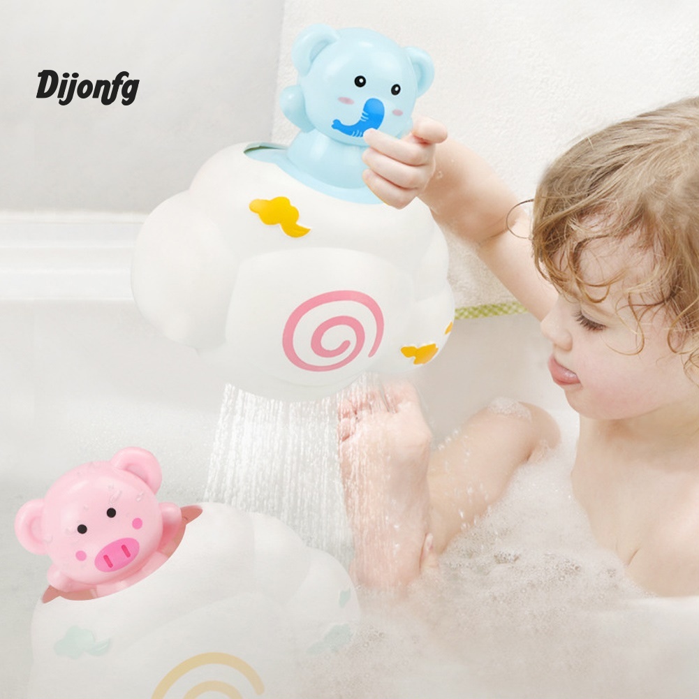 Di Baby Cartoon Pig Bear Elephant Water Spray Sprinkle Cloud Bathing Play Toy Gift