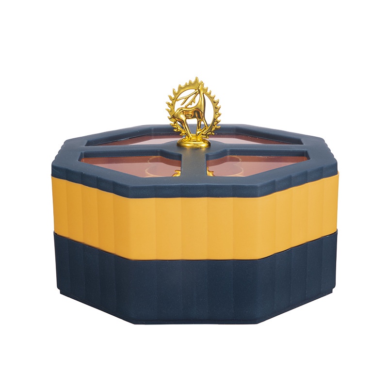 Khay mứt hình hươu 2 tầng sang chảnh cao cấp