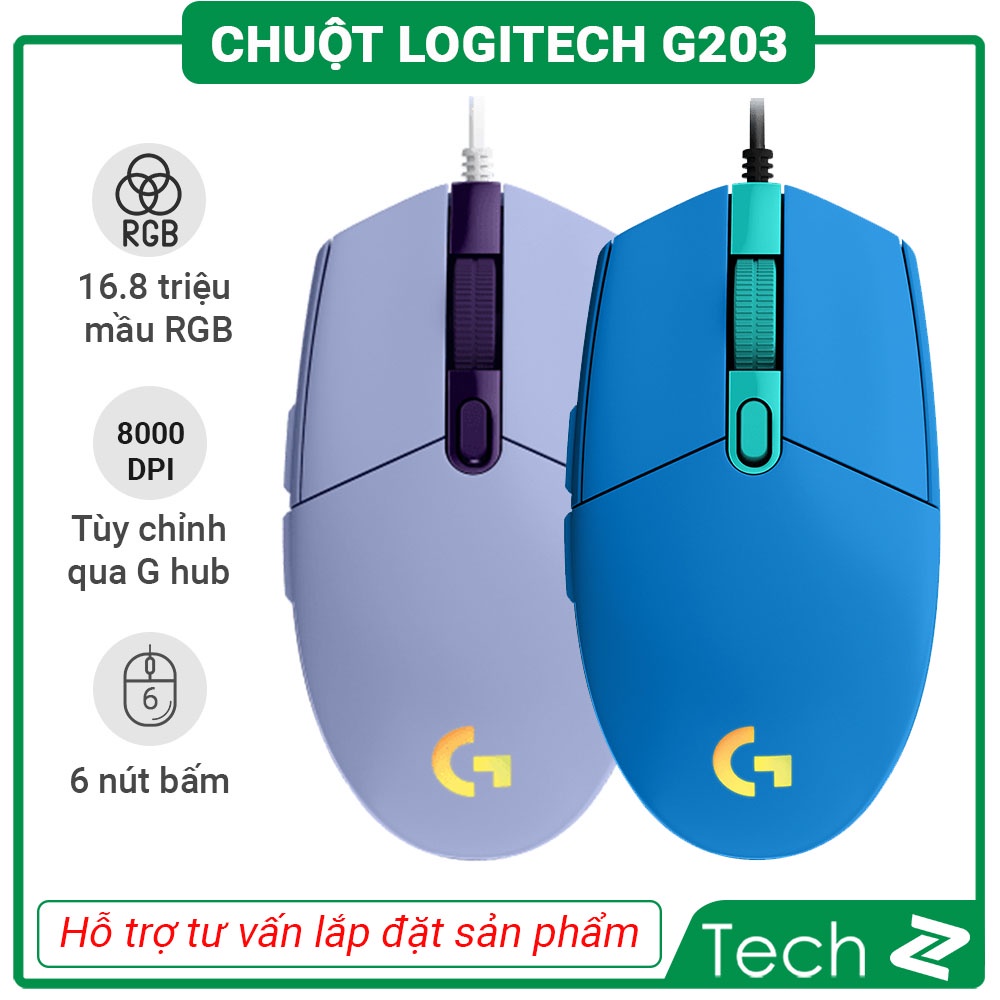 Chuột Gaming Logitech G203 LightSync