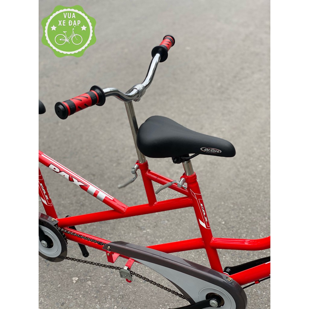 Xe đạp đôi PAX 3 Trọng lượng sử dụng: 2 người lớn <250kg – Thông số: DxC: 2300 x 650-850