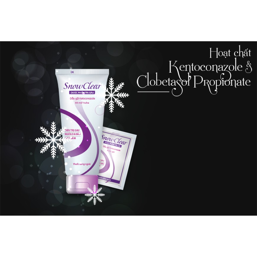 Dầu gội snowclear trị gầu, nấm ngứa gói 5ml | BigBuy360 - bigbuy360.vn