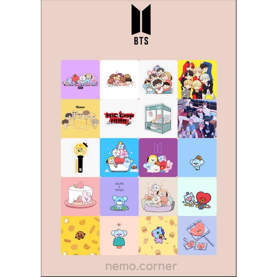 Sticker Kpop các nhóm nhạc Hàn Quốc - BLACKPINK, BTS , EXO , TWICE , AESPA ,... cỡ A5