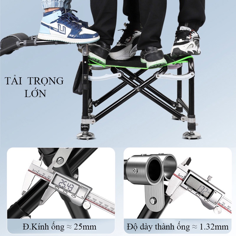 Ghế Câu Đài, Ghế câu cá địa hình Rice Fishing có thể gấp gọn, dễ dàng điều chỉnh tư thế xử lí mọi địa hình KK-39