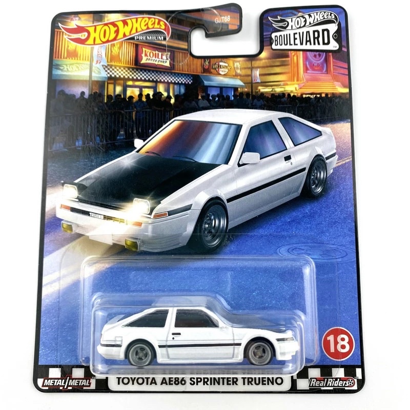 Xe mô hình Hot Wheels Premium Toyota ae86 Sprinter Trueno set Boulevard rất hiếm