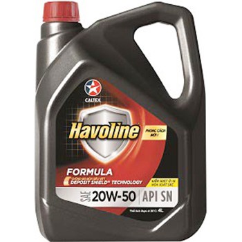 Nhớt Xe Caltex Havoline Formula 15W40/20W50 (4L)