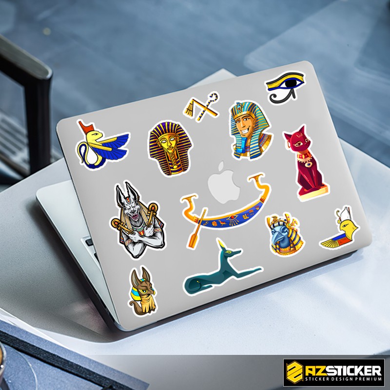 Sticker Ai Cập Cổ Đại Chống Nước Cắt Sẵn | STK29 | Hình Dán Sticker Dán Laptop Điện Thoại Mũ Bảo Hiểm Vali Đàn Guitar