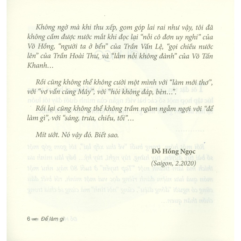 Sách - Để Làm Gì - Tạp Bút