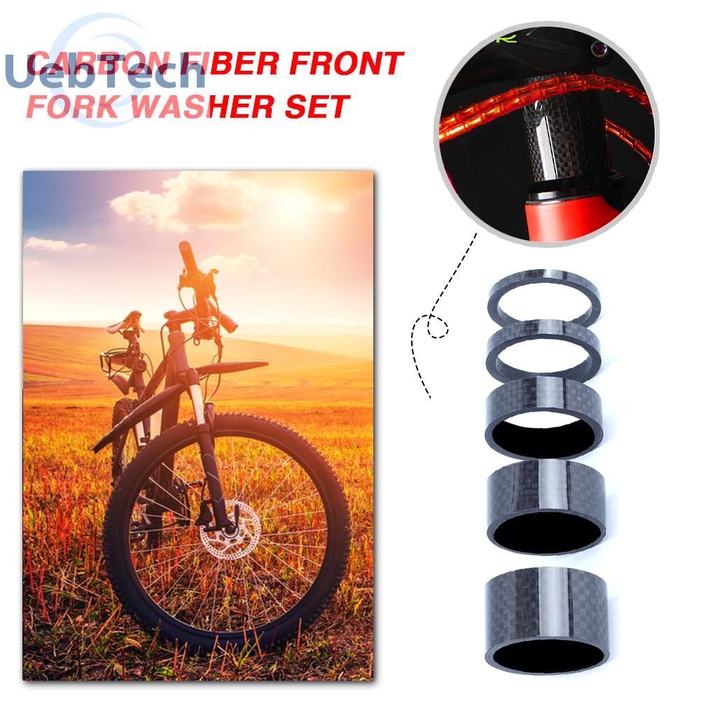 Vòng Đệm Phuộc Trước Bằng Sợi Carbon 28.6mm Cho Xe Đạp Uebtech RISK