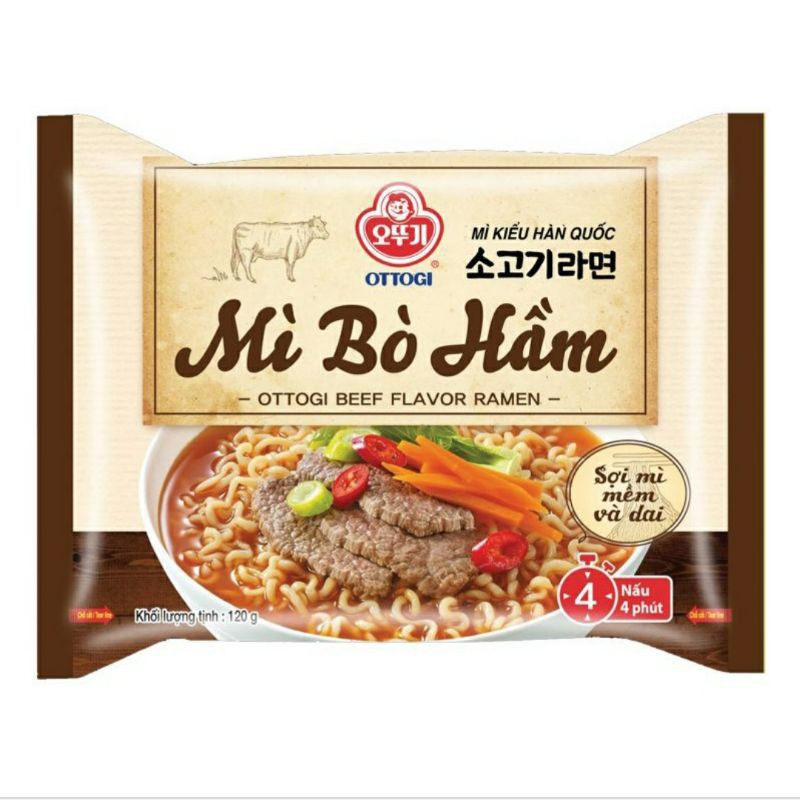 Mì Bò Hầm Hàn Quốc Ottogi ( 120gr / Gói )