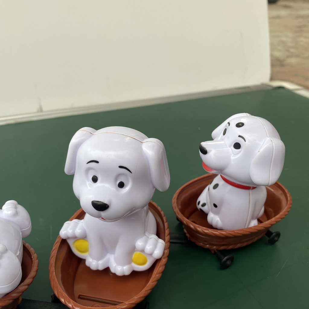 Đồ chơi chó mẹ kéo xe cún con biết đi và phát nhạc