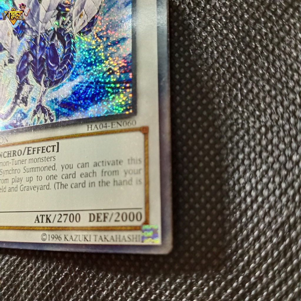 Thẻ Yugioh Trishula Dragon of the Ice Barrier Băng Vệ Long hiệu ứng Secret Rare TẶNG Top Loader bọc nhựa 1458 D3 62