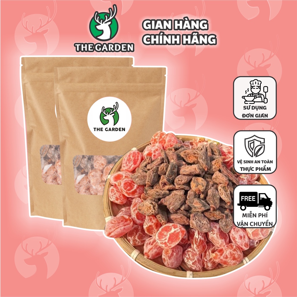 Xí muội, ô mai mix 2 vị đào, thịt không hạt siêu ngon hấp dẫn - 100GR 200GR THE GARDEN