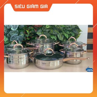 [ VÔ ĐỊCH GIÁ ] BỘ NỒI INOX HOFFNER THƯƠNG HIỆU  ĐỨC