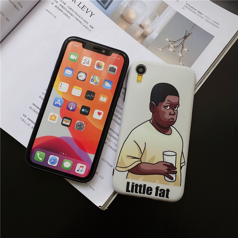 iPhone 12 Pro max Ốp điện thoại mềm in hình cậu bé da màu Little Fat cho iPhone 11 Pro MAX i7 i8 plus XR XS MAX | BigBuy360 - bigbuy360.vn