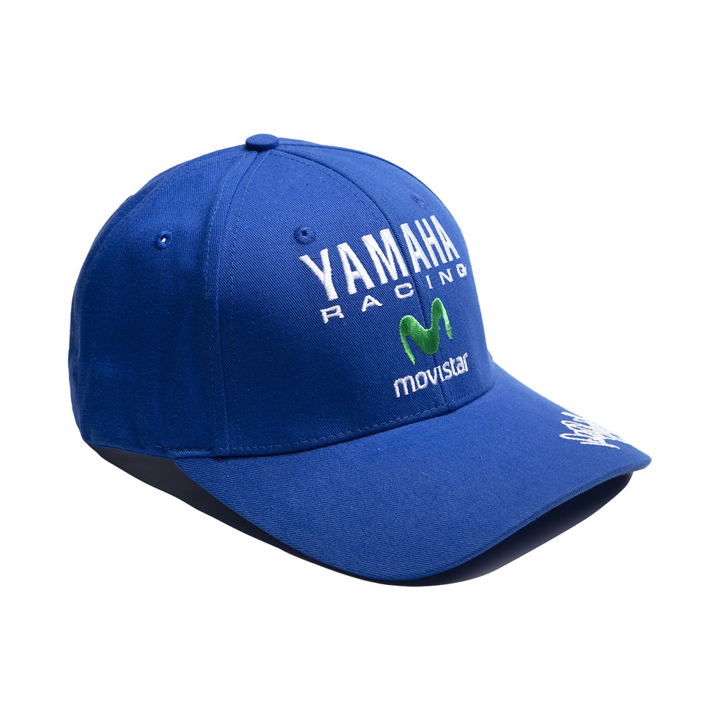 Nón lưỡi trai YAMAHA RACING MOVISTAR màu xanh dương - Logo thêu