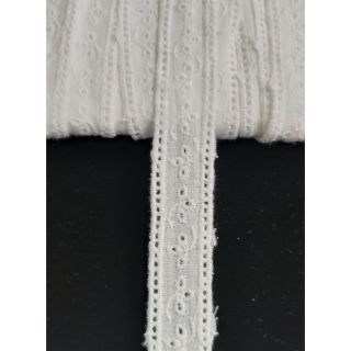Ren viền thô boi màu trắng 2cm
