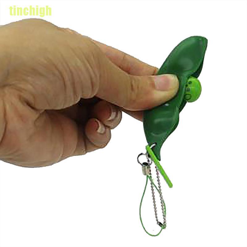 Móc Khóa Hạt Đậu Cao Su Giúp Giảm Căng Thẳng