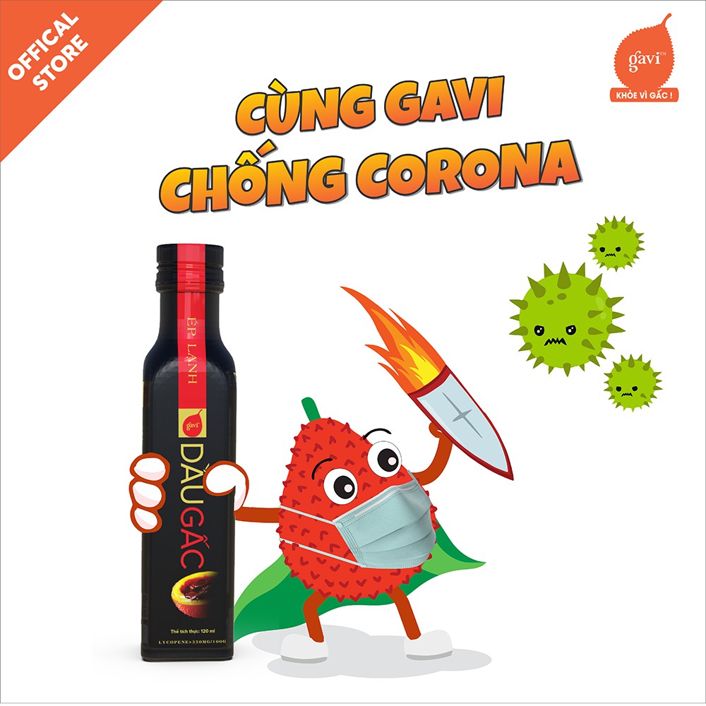 Dầu gấc Gavi nguyên chất tăng sức đề kháng, tinh dầu gấc nguyên chất, dầu gấc ép lạnh