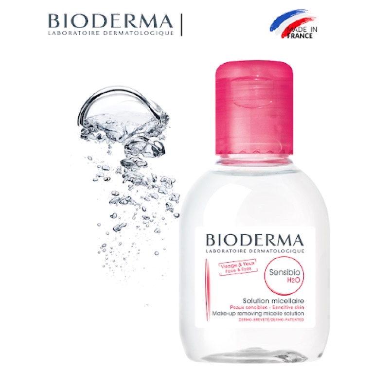 Tẩy trang Bioderma Hồng minisize bé 100ml cho da nhạy cảm