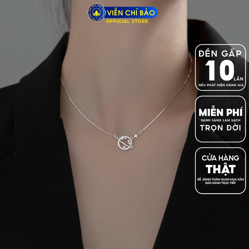 Dây chuyền bạc nữ Giải ngân hà Galaxy chất liệu bạc 925 thời trang phụ kiện trang sức nữ Viễn Chí Bảo D400465