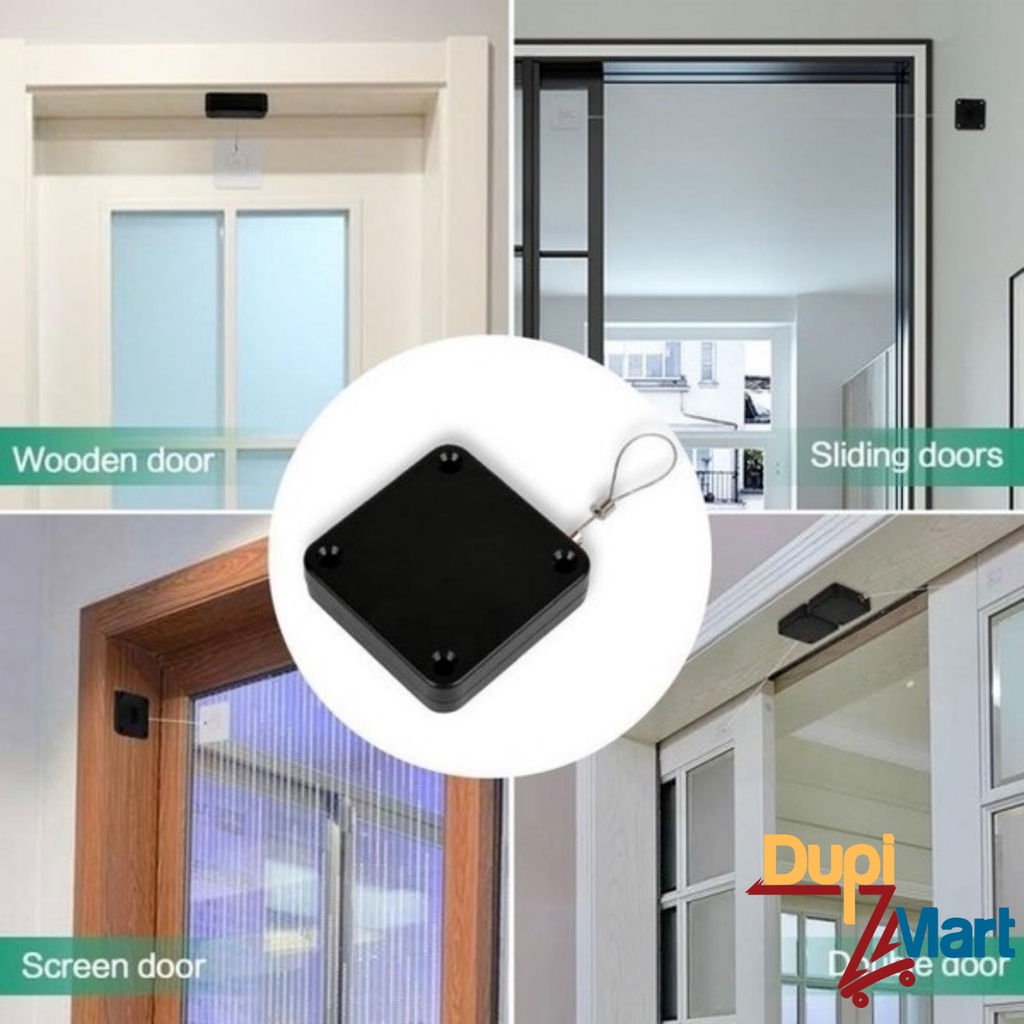 Hộp dây rút tự động đóng cửa không cần Khoan Đục cực tiện dụng Hộp rút dây giữ đồ dùng cửa hàng , gia đình